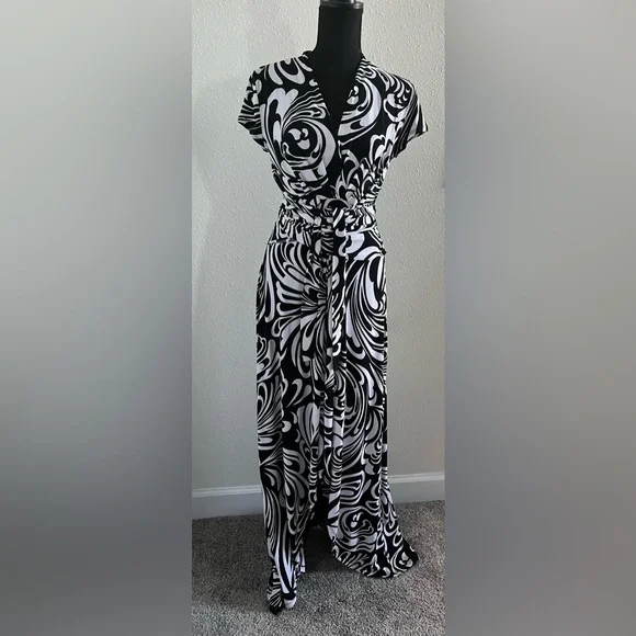 casual beach maxi dress Spring/Summer Tropical Floral Maxi Dress